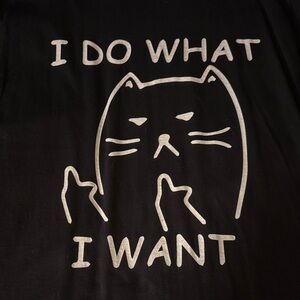 Black Cat Attitude T-Shirt